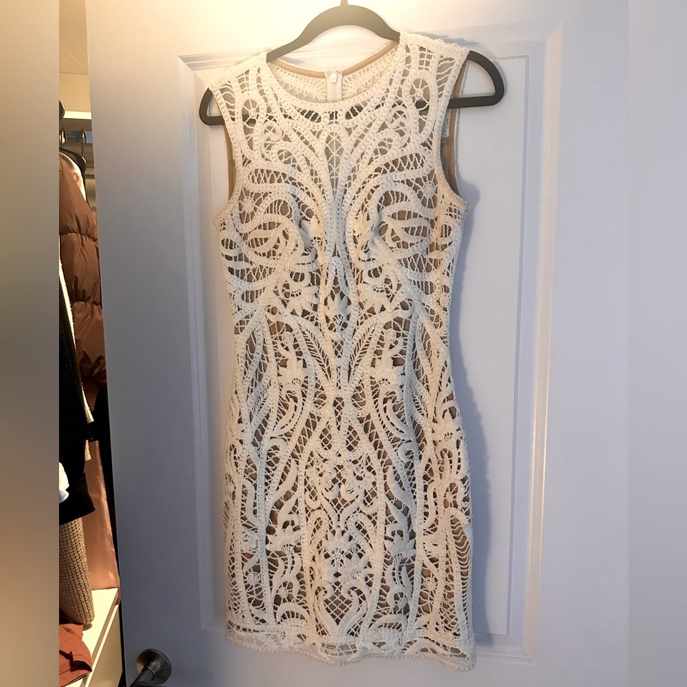 White lace dress